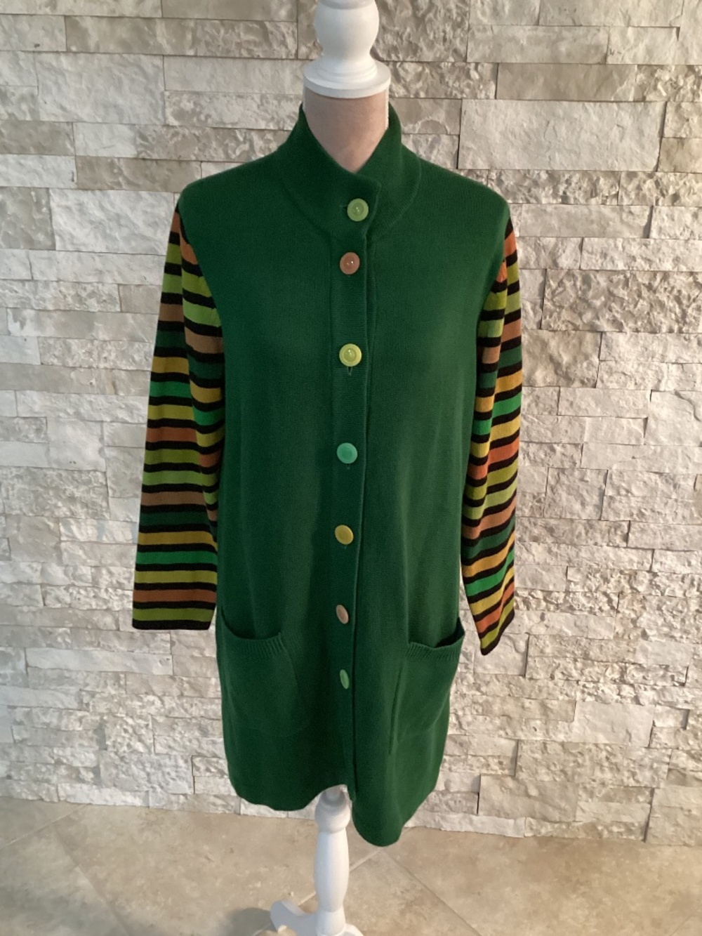 Bob Mackie "Wearable Art" duster cardigan